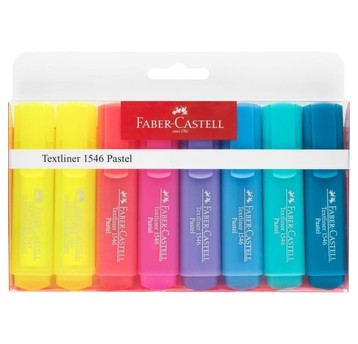 ZAKREŚLACZ 8SZT. (6+2 ŻÓŁTE) W ETUI PLAST 6627