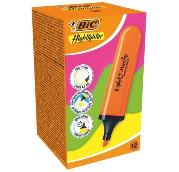 ZAKREŚLACZ BIC HIGHLIGTER POMARAŃCZ NEON (12) 2857