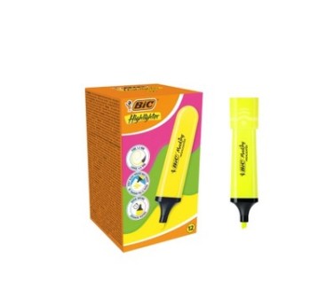 ZAKREŚLACZ BIC HIGHLIGTER ŻÓŁTY NEON (12) 2864