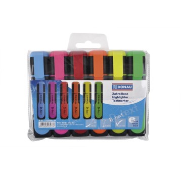 ZAKREŚLACZ D-TEXT KOMPL 6KOL. W ETUI 9736