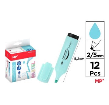 Zakreślacz Fluo pastel niebieski 2/5mm A'12 8004