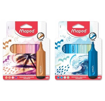 ZAKREŚLACZ FLUO PEPS TRZY MIXY KOL. PO 4 SZT 9022