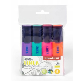 ZAKREŚLACZ HEYKKA KLASYCZNY LINEA MIX 4 KOL. 4824