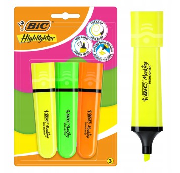 ZAKREŚLACZ HL FLAT MIX NEON (3) 2468