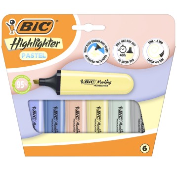 ZAKREŚLACZ JL FLAT PASTEL MIX 8154