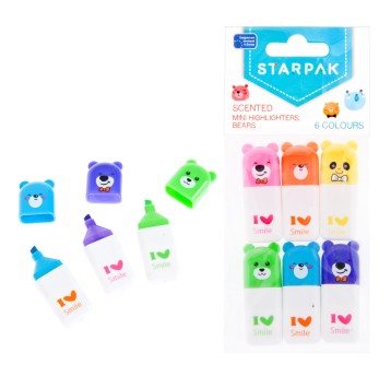 ZAKREŚLACZ MINI ZAPACH MIŚ 6 KOL. A'12 6123