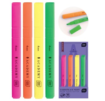 ZAKREŚLACZ NEONOWY ACADEMY 0381 A'16