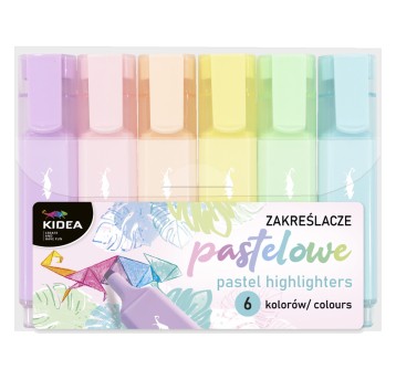 ZAKREŚLACZ PASTEL.6 KOL.KIDEA 0182