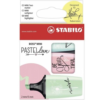 ZAKREŚLACZ STABILO MINI PASTELLOVE 3SZT 6963