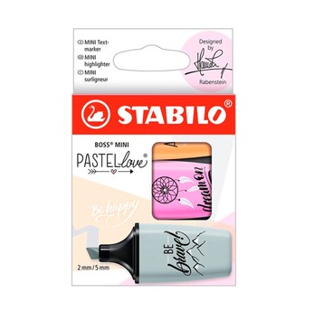 ZAKREŚLACZ STABILO MINI PASTELLOVE 3SZT 6987