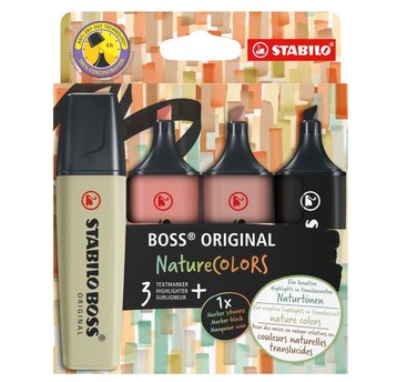 ZAKREŚLACZ STABILO NATURE COLORS 4PCS. 3126