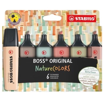 ZAKREŚLACZ STABILO NATURE COLORS 6PCS 3140