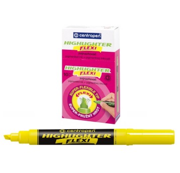 ZAKREŚLACZ ŻÓŁTY CENTR HIGHLIGHTER FLEXI 5834 A'10