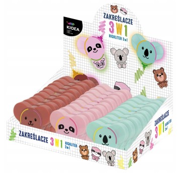 ZAKREŚLACZE Z FIGURKĄ 3W1 KIDEA 7371 A'24