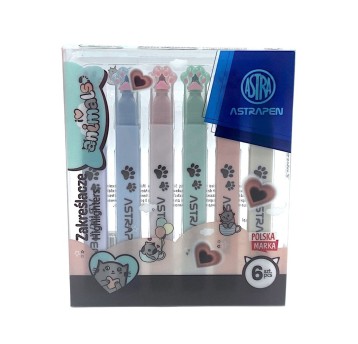 Zakreślacze z łapkami ASTRAPEN ANIMALS CHOCO - 6