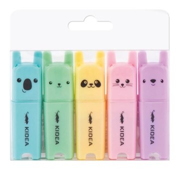 ZAKREŚLACZE ZWIERZAKI 5 SZT KIDEA 9925