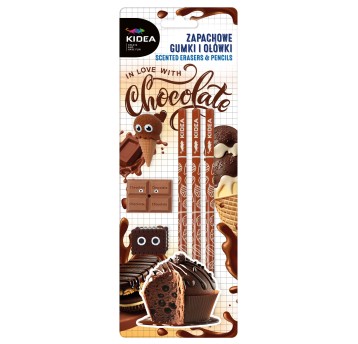 ZAPACHOWE GUMKI I OŁÓWKI CZEKOLADA KIDEA 8590