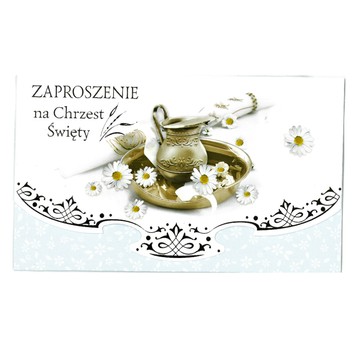 ZAPROSZENIA SKŁADANE CHRZEST NR 36408 DZIEC. A'10