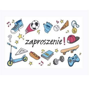 ZAPROSZENIE 160X95 ZESTAW 62145 DZIECIĘCE A'10
