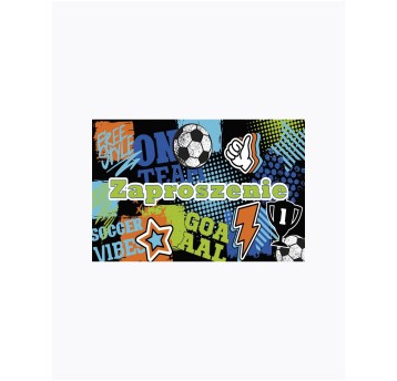 ZAPROSZENIE 160X95 ZESTAW PIŁKA 64829 A'10