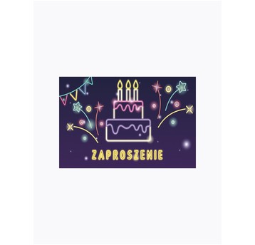 ZAPROSZENIE 160X95 ZESTAW TORT 64825 A'10