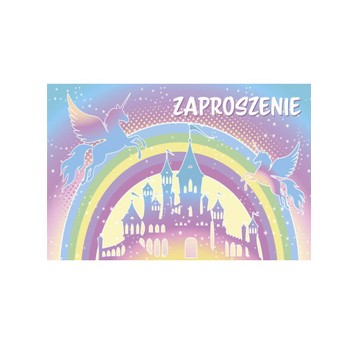 ZAPROSZENIE 62129 DZIECIĘCE BAJKOWE DZIEW A'10