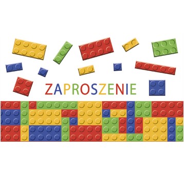 ZAPROSZENIE DZIECIĘCE 160X95 NR 47071 KLOCKI A'10