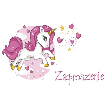 ZAPROSZENIE DZIECIĘCE NR 46154 JEDNOROŻCE A'10