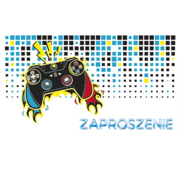 ZAPROSZENIE DZIECIĘCE NR 55669 KONSOLE A'10