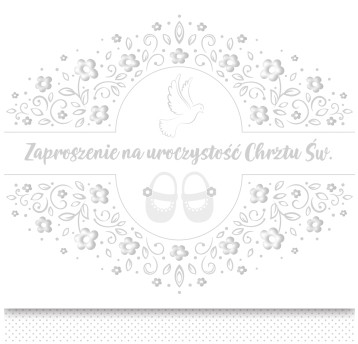 ZAPROSZENIE KWADRAT CHRZEST NR 56260