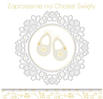 ZAPROSZENIE KWADRAT ZKW 120X120 CHRZEST NR 56256
