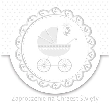 ZAPROSZENIE KWADRAT ZKW 120X120 CHRZEST NR 56257