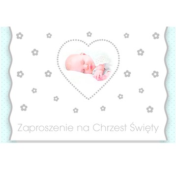 ZAPROSZENIE SKŁADANE CHRZEST NR 56252