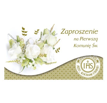 ZAPROSZENIE SKŁADANE KOMUNIA 43229 A'10