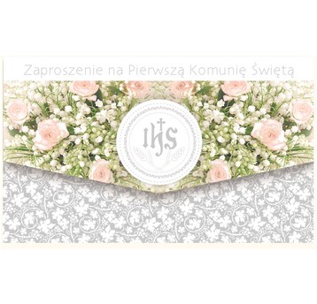 ZAPROSZENIE SKŁADANE KOMUNIA nr 57265 A'10