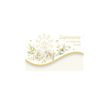 ZAPROSZENIE SKŁADANE KOMUNIA ZS_KOM_62534 A'10