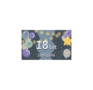 ZAPROSZENIE URODZINY 18-STKA ZEST.61643 A'10