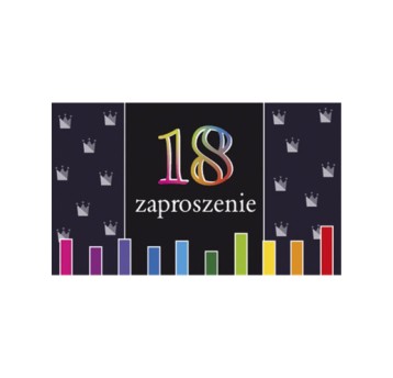ZAPROSZENIE URODZINY 18-STKA ZEST.61645 A'10