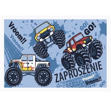 ZAPROSZENIE Z 160X96 ZESTAW 62138 DZIECIĘCE CHŁOPI