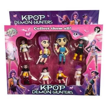 ZESTAW 8SZT FIRUREK K-POP DEMON HUNTERS 7420