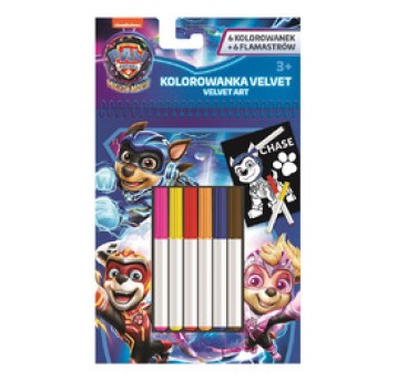 ZESTAW AKSAMITNYCH KOLOROWANEK Z FLAM. 12 EL 2591