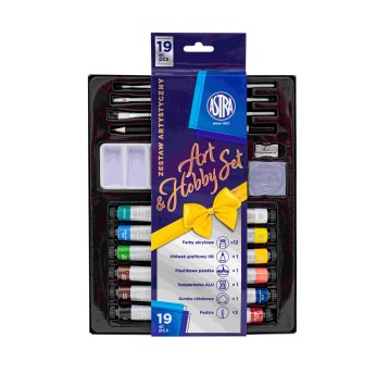 Zestaw artystyczny ASTRA ART&HOBBY 19el. Farby