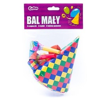 ZESTAW BAL MAŁY (3CZAP. 3TRĄBKI, 3BALONY) 3217