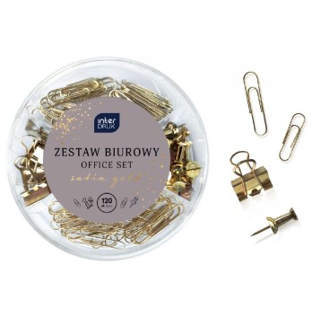 ZESTAW BIUROWY 120EL SATIN GOLD 6384