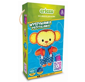 ZESTAW CRICCO ZRÓB TO SAM WYSZYWANKA MAŁPKA