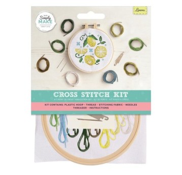 ZESTAW DO HAFTU KRZYŻYKOWEGO CYTRYNY 8012