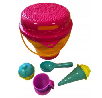 ZESTAW DO PIASKU SKŁADANE WIADERKO 13EL 7129