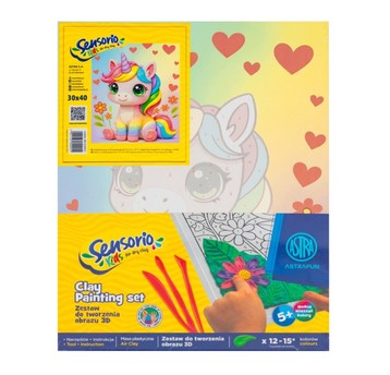 ZESTAW DO TWORZENIA OBRAZU 3D 30X40 JEDNOROŻEC0955