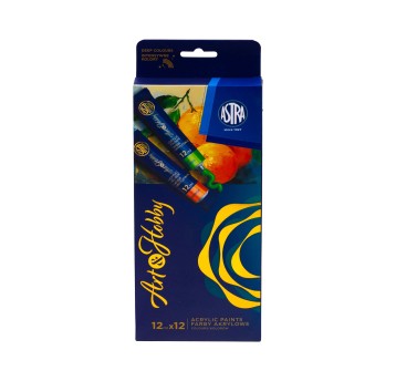 ZESTAW FARB AKRYLOWYCH ART&HOBBY 12kolx12 9203