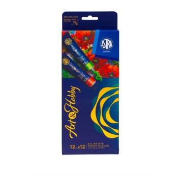 Zestaw farb olejnych ART&HOBBY 12 kolx12m 9197